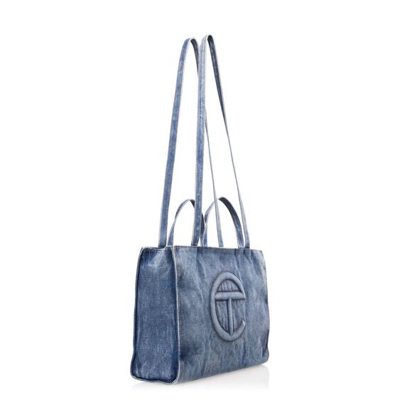 Medium Denim Shopper - Blue - Picture 3 of 3